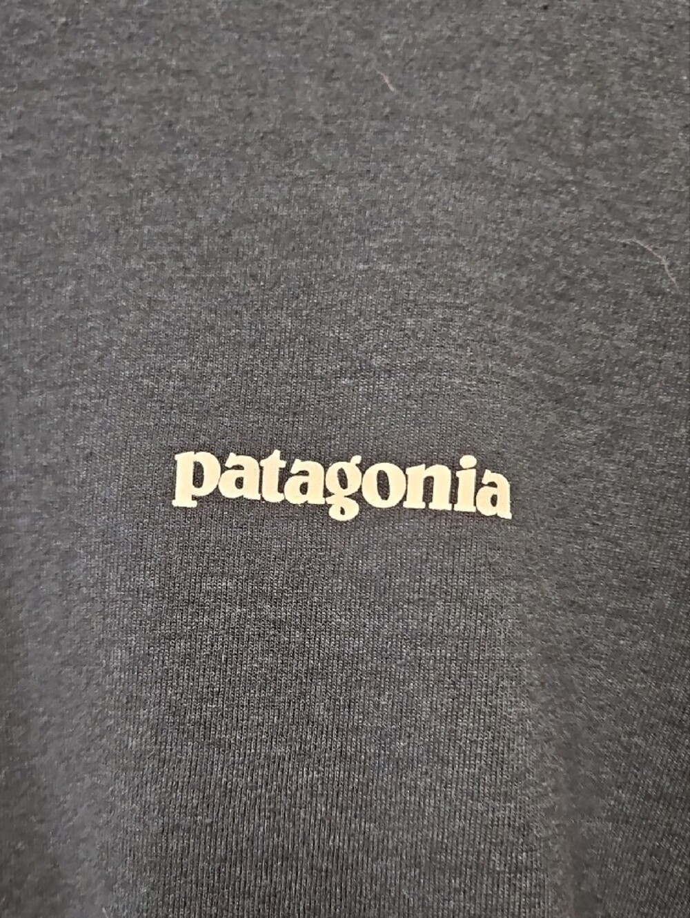 Patagonia Men's Long-Sleeve Crew Tee in Dark Blue with White Logo, Size 3XL - Picture 2 of 9